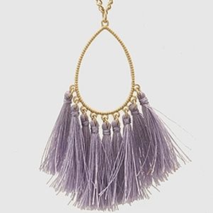 COPY - Purple fringe necklace